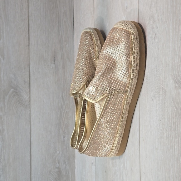 Michael Michael Kors  KendricGlitter Espadrille Platform Loafer  shoes 9.5M - Picture 2 of 14